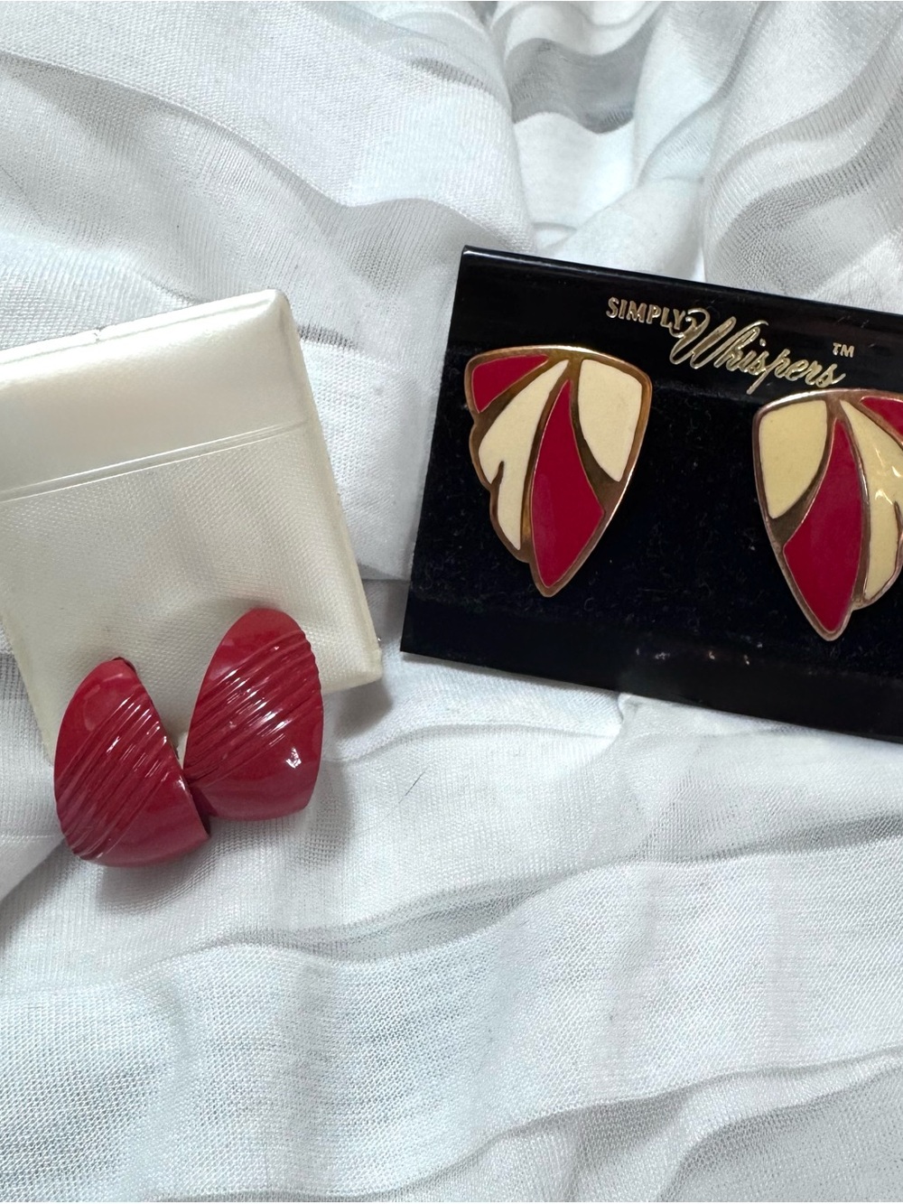 2 or Red Earrings (pierced)